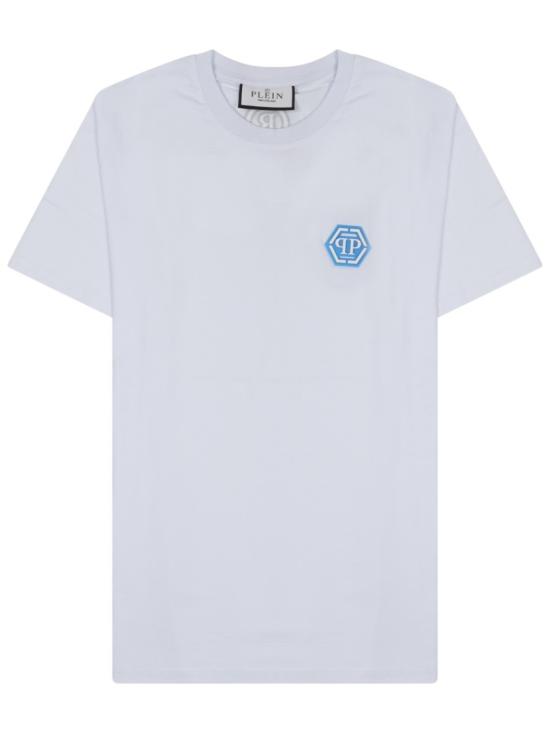 25SS 필립 플레인 반팔 티셔츠 PAECMTK8109 PJY002N01 White