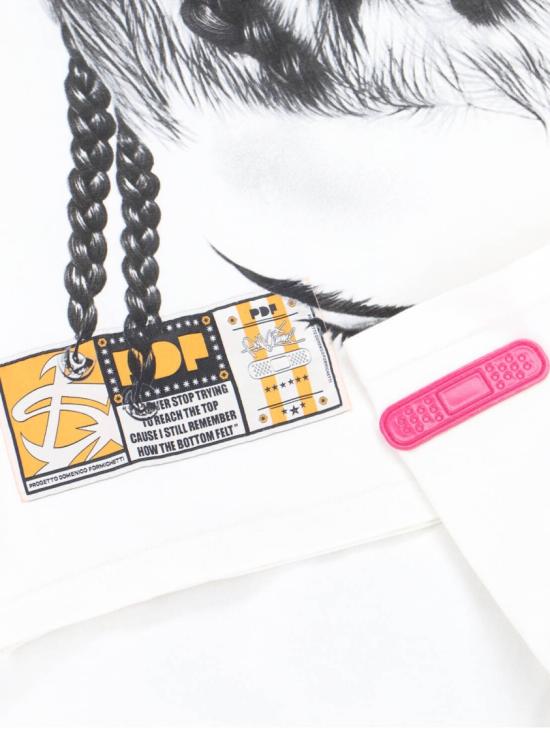 26SS 피디에프 반팔 티셔츠 DFM54029TJ110BRAID White - PDF