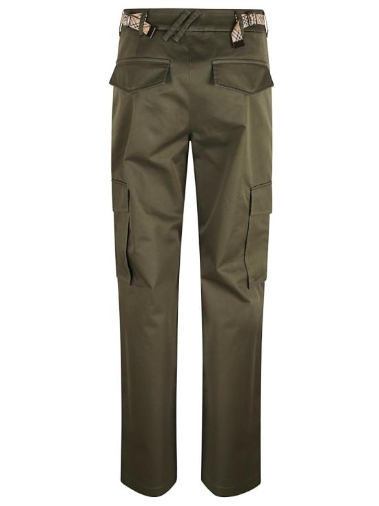 26SS 버버리 체크 개버딘 카고 트라우저 8118420 C1220 Grey - BURBERRY