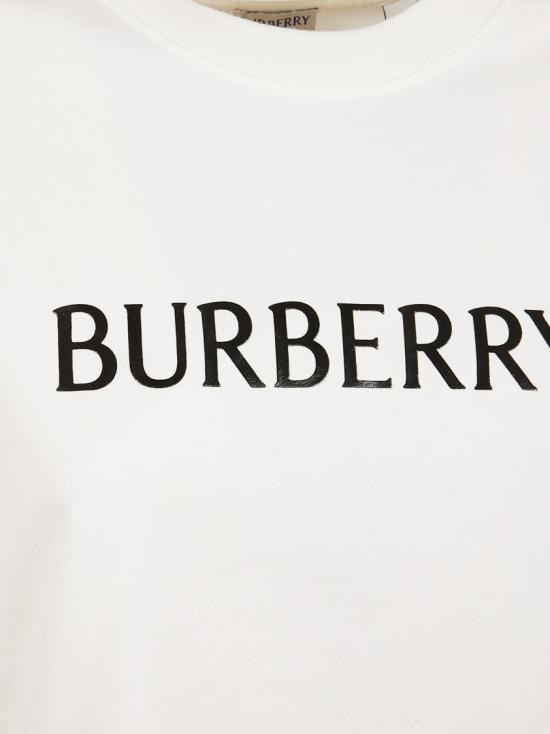 26SS 버버리 로고 코튼 티셔츠 8118978 B7078 White - BURBERRY