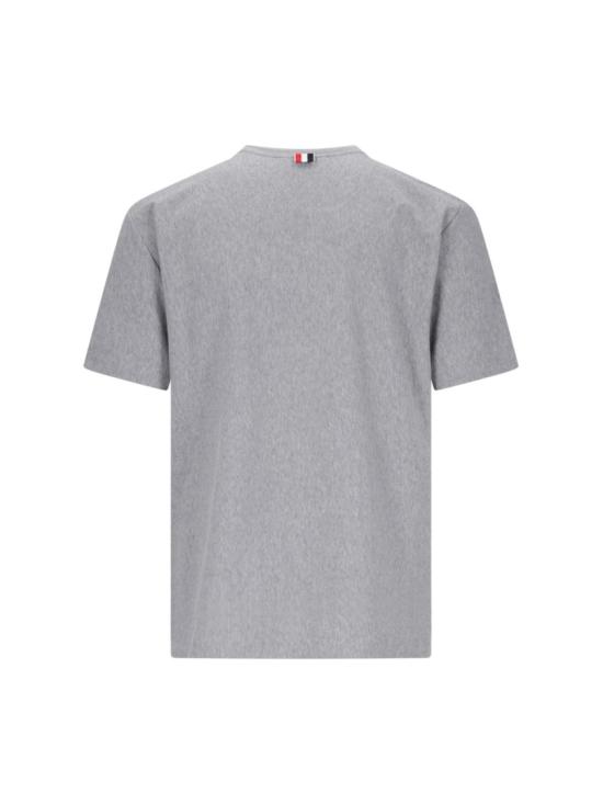 26SS 톰브라운 RWB 스트라이프 티셔츠 MJS252A J0138035 Grey - THOM BROWNE