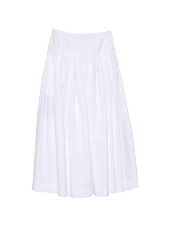 26SS 랑방 미디 스커트 RW ST0102 6166 P26 00 White