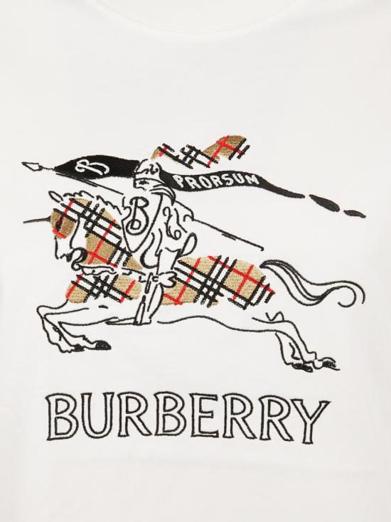 26SS 버버리 EKD 스케치 코튼 티셔츠 8121038 B7078 White - BURBERRY