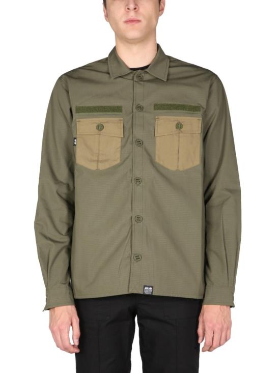  아크에어 긴팔 셔츠 A113AA P OLIVEGREEN Neutrals