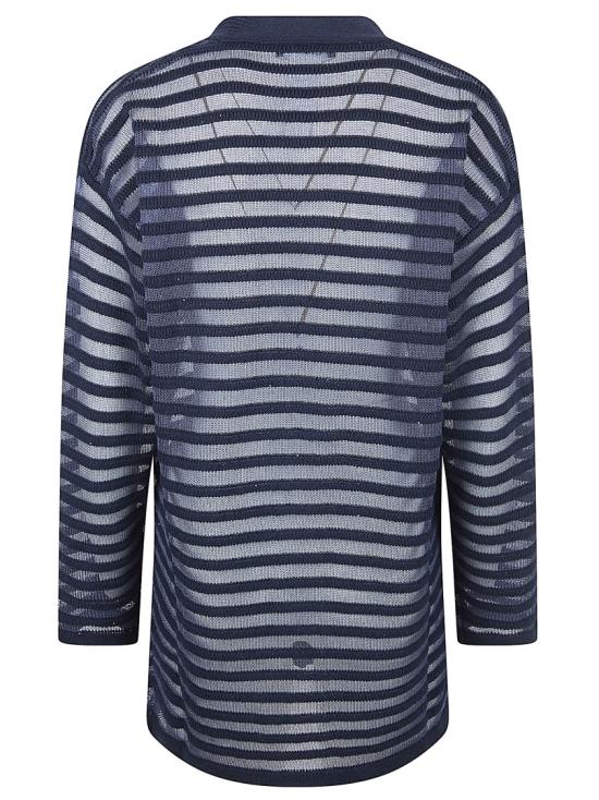 26SS 파비아나 필리피 코튼 린넨 시퀸 가디건 MAD266F100L7685146 Grey - FABIANA FILIPPI