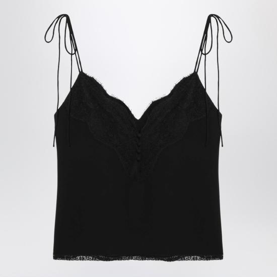 26SS 발렌티노 가라바니 민소매 티셔츠 8B3AEBG11MM Black - VALENTINO GARAVANI