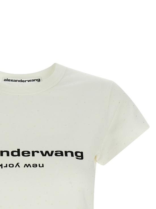 26SS 알렉산더 왕 반팔 티셔츠 1CC2261292100 White - ALEXANDER WANG