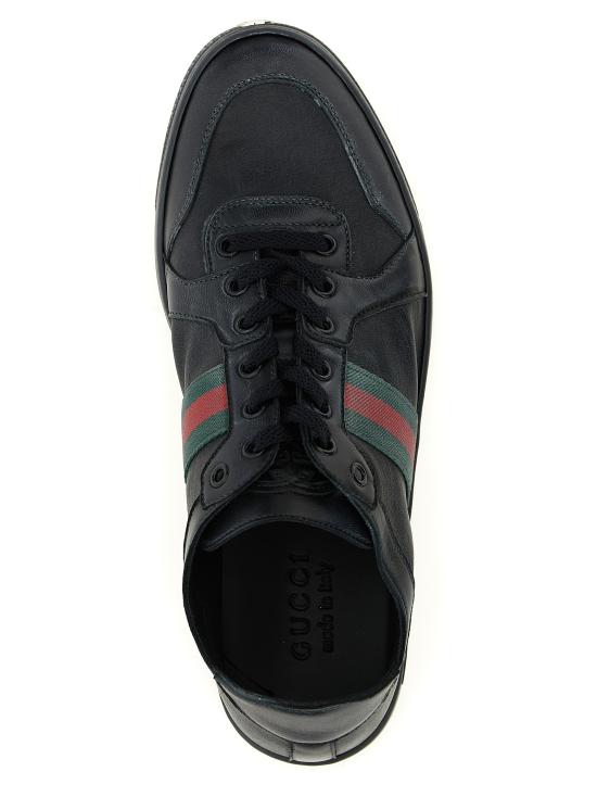 26SS 구찌 스트레티 로우탑 스니커즈 865441AAGFF1048 Black - GUCCI