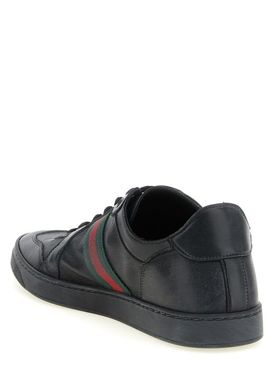 26SS 구찌 스트레티 로우탑 스니커즈 865441AAGFF1048 Black - GUCCI