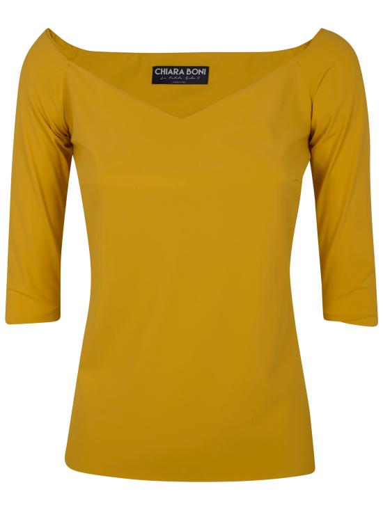 26SS 키아라보니 반팔 티셔츠 TOSAFF BS 098 67802 BRIGHT GOLD