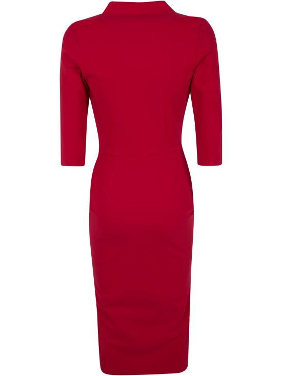 26SS 키아라보니 미디 원피스 ABAGUSIA BS 67869 RUBY - CHIARA BONI