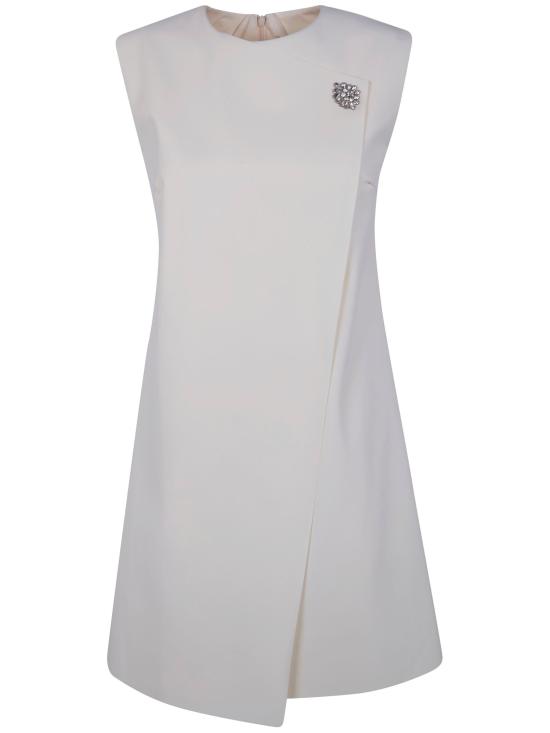 26SS 키아라보니 미디 원피스 ABCDANKABRSHZPL BS 802 CREAM