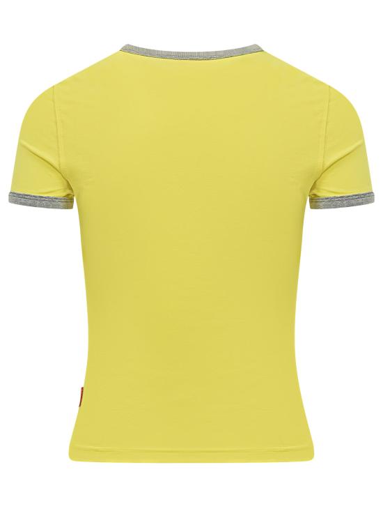 26SS 디젤 반팔 티셔츠 A219180QHHA 21I GIALLO - DIESEL