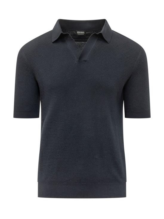 26SS 에르메네질도제냐 폴로 티셔츠 UHC26A3C31 B09 412 BLU