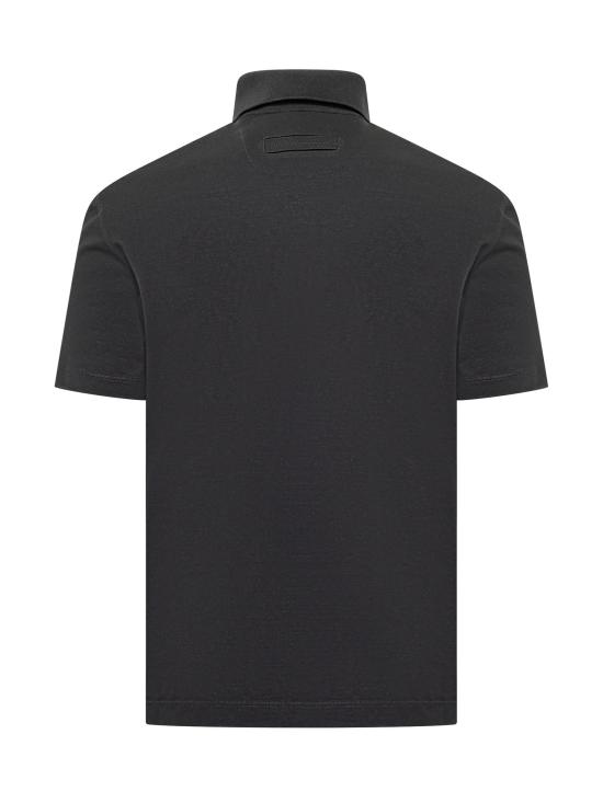 26SS 에르메네질도제냐 폴로 티셔츠 UH348A3H794 B09 412 BLU - ERMENEGILDO ZEGNA