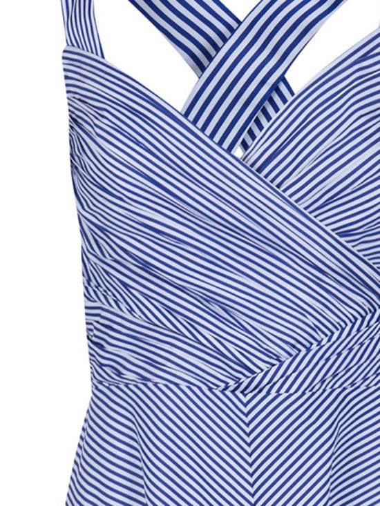 26SS 랄프 로렌 롱 원피스 253P08754001 BLUE WHITE - RALPH LAUREN