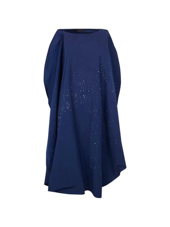 26SS 마리아 칼데라라 미디 원피스 V528HU 7 NIGHT BLUE - MARIA CALDERARA