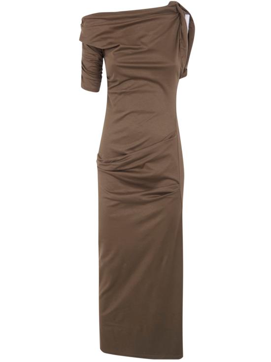 26SS 자크뮈스 롱 원피스 26EDRW00142AJ00260 580 DARK KHAKI