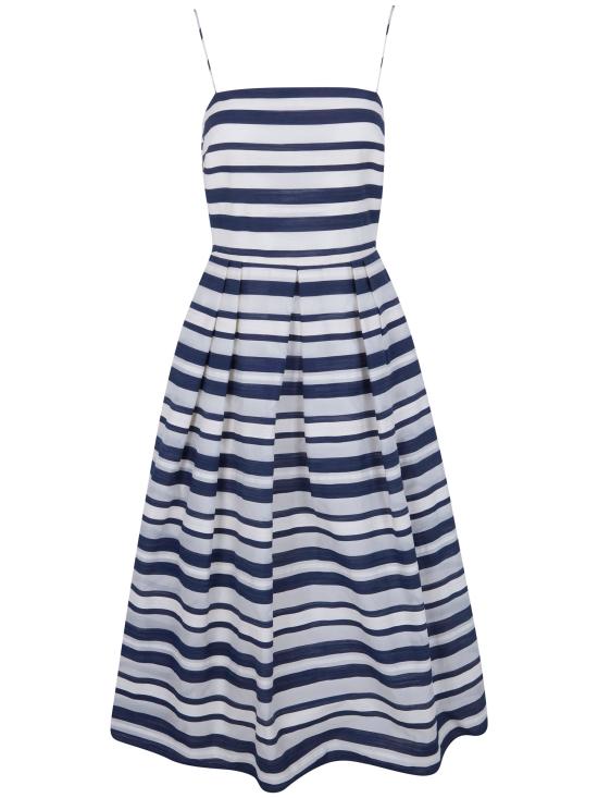 26SS 랄프 로렌 미디 원피스 253P08699001 NAVY CREAM MULTI