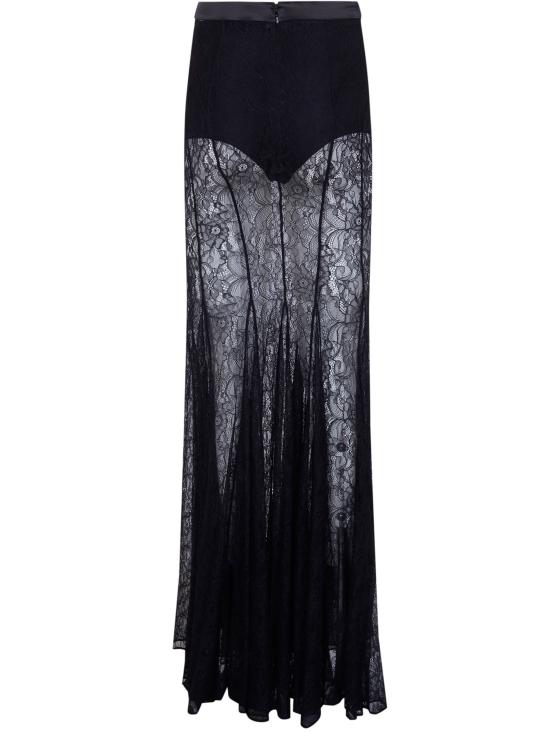 26SS 엘리자베타프랜치 롱 스커트 GO17862E2 110 BLACK - ELISABETTA FRANCHI