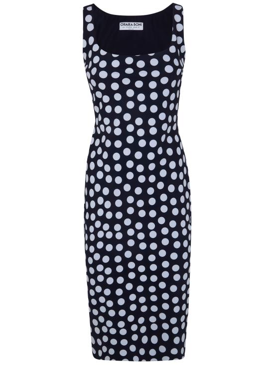 26SS 키아라보니 미디 원피스 ABCGILIASJE ST STT728V2 BETTE BIG BLACK