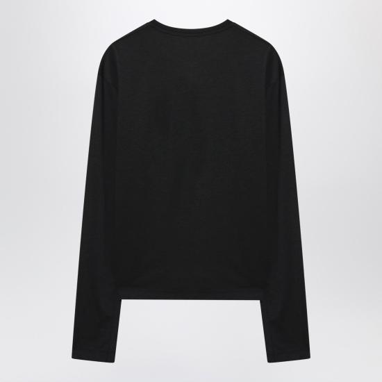 26SS 토템 긴팔 티셔츠 253 WRT0588FB0419 Black - TOTEME