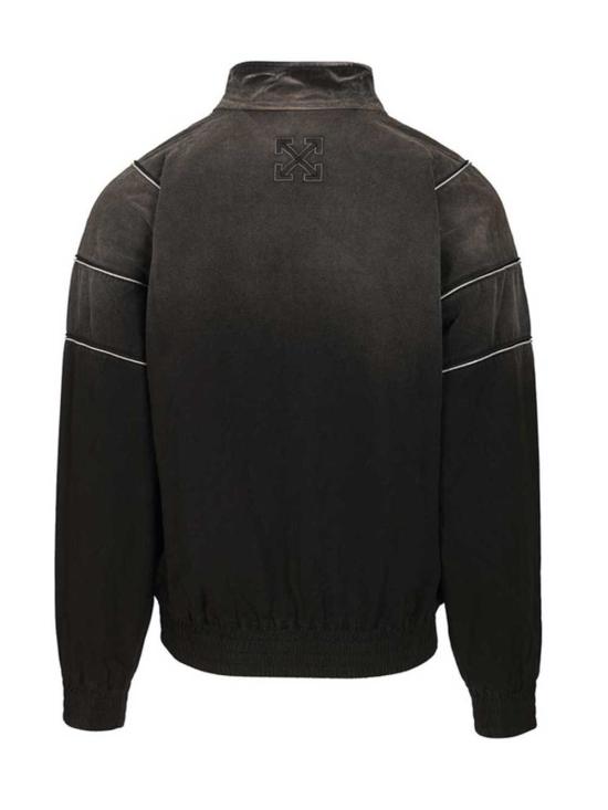 26SS 오프화이트 자켓 OMBD05MS26FAB0020001 BLACK - OFF WHITE