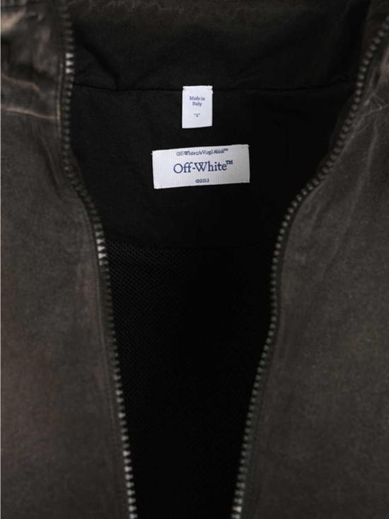 26SS 오프화이트 자켓 OMBD05MS26FAB0020001 BLACK - OFF WHITE