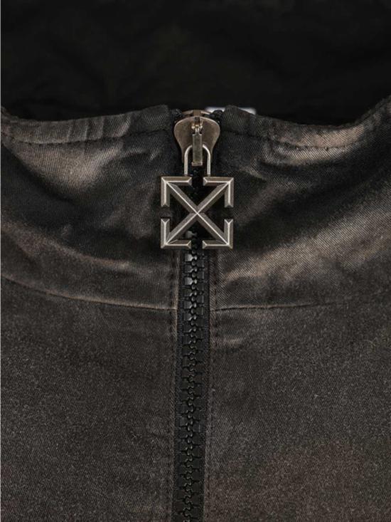 26SS 오프화이트 자켓 OMBD05MS26FAB0020001 BLACK - OFF WHITE