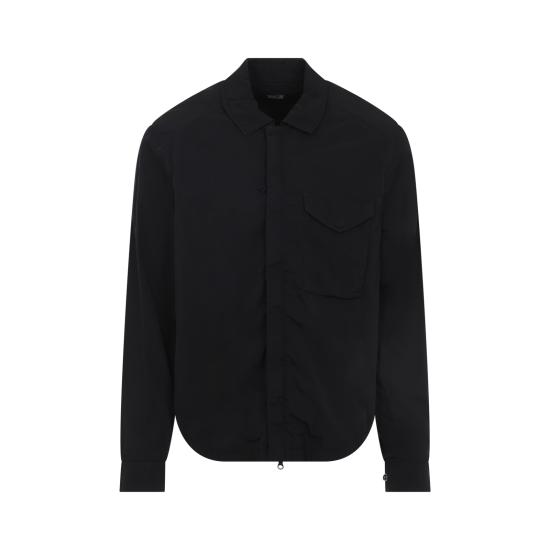 26SS 씨피 컴퍼니 크롬-R 렌즈 오버 셔츠 RSCMOS710A 005904G 999 BLACK - C.P. COMPANY