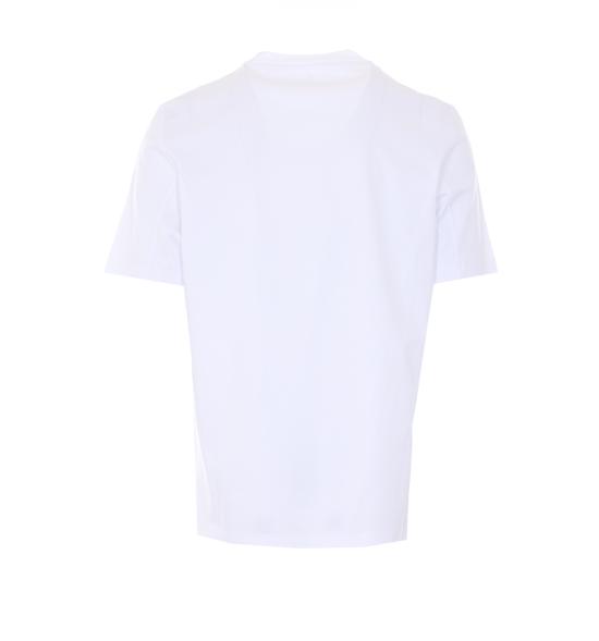 26SS 브루넬로 쿠치넬리 크루넥 프린트 코튼 저지 티셔츠 M0B138520 CFC06 White - BRUNELLO CUCINELLI