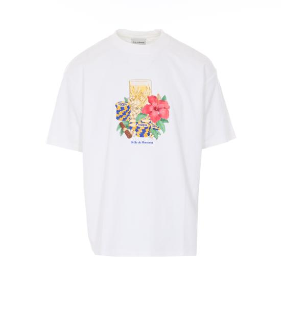26SS 드롤드무슈 반팔 티셔츠 TS300 CO002OW White