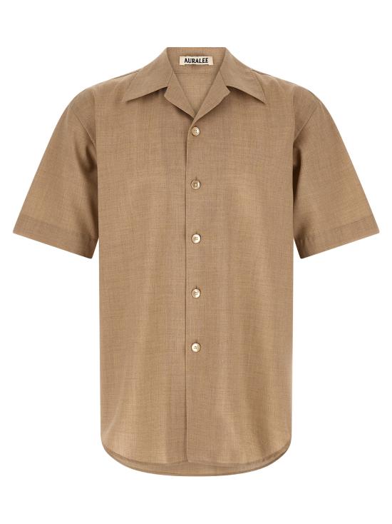 26SS 오라리 긴팔 셔츠 A26SS02CPTOPBROWNBEIGE Beige