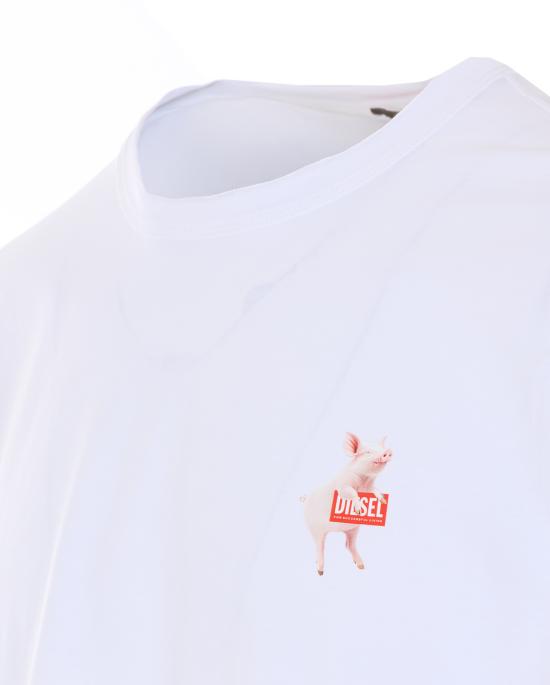 26SS 디젤 반팔 티셔츠 A22005 0PLAT100 White - DIESEL