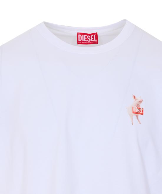 26SS 디젤 반팔 티셔츠 A22005 0PLAT100 White - DIESEL