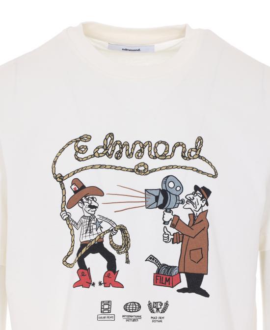 26SS 에드몬드 스튜디오 반팔 티셔츠 3031010 OFF WHITE White - EDMMOND STUDIOS