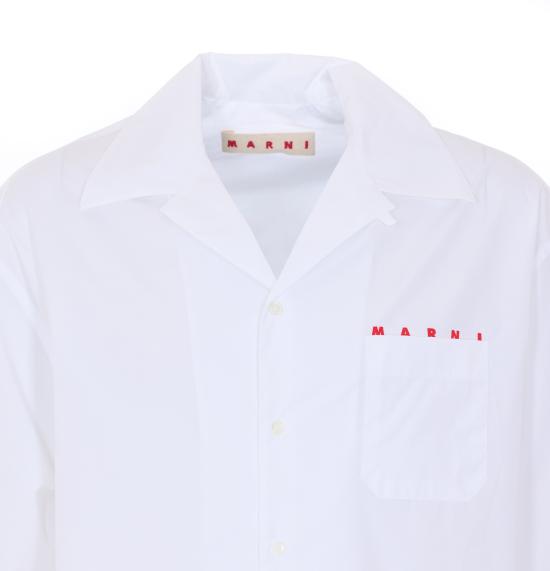 26SS 마르니 반팔 셔츠 CUMU0213PP USCT88LRW01 White - MARNI