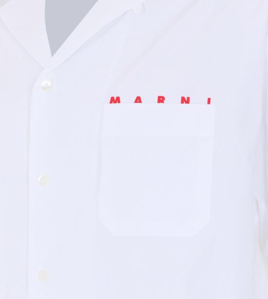 26SS 마르니 반팔 셔츠 CUMU0213PP USCT88LRW01 White - MARNI