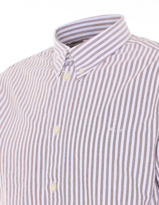 26SS 엔엔07 긴팔 셔츠 2525910247 TERRACOTTA STRIPE Brown - NN07