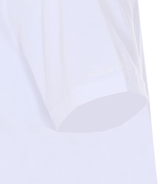 26SS 무스너클 반팔 티셔츠 M16MT733 909 White - MOOSE KNUCKLES