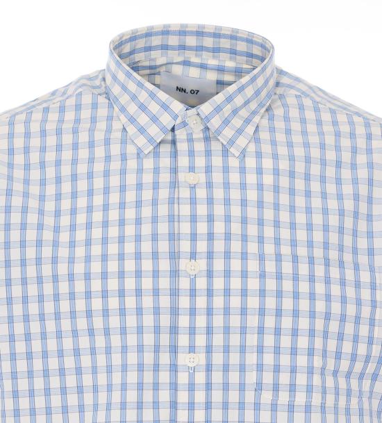 26SS 엔엔07 긴팔 셔츠 2610000738 ECRU CHECK Blue - NN07