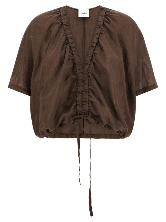 26SS 누드 블라우스 1103E2642108 Brown