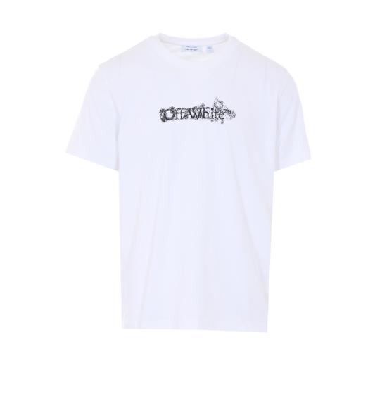 26SS 오프화이트 헤럴딕 에로우 슬림 티셔츠 OMAA027S26JER007 1000 White