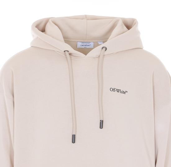 26SS 오프화이트 후드 티셔츠 OMBB085S26FLE00A 2070 Beige - OFF WHITE