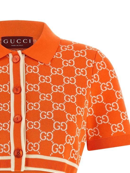 26SS 구찌 가디건 856263XKE0M6027 Orange - GUCCI