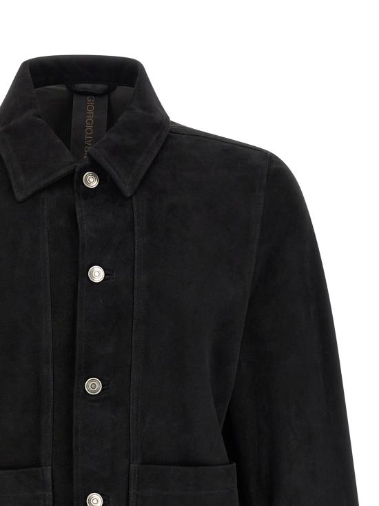 26SS 조르지오 브라토 가죽 자켓 GU26S28002CMIPNERO Black - GIORGIO BRATO