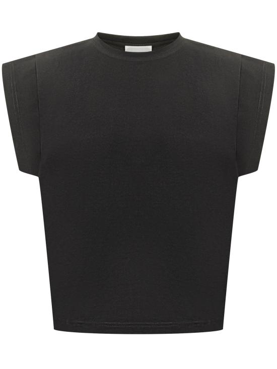 26SS 바쉬 반팔 티셔츠 1E25PIO 0100 NOIR