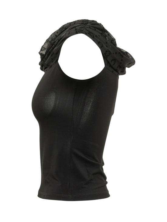 26SS 마린세르 반팔 티셔츠 WTO509ACJER0022 BK99 BLACK - MARINE SERRE