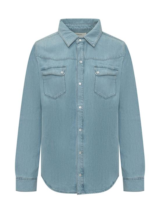 26SS 바쉬 셔츠 1E26ADAL 0278 LIGHTUSEDBLUE