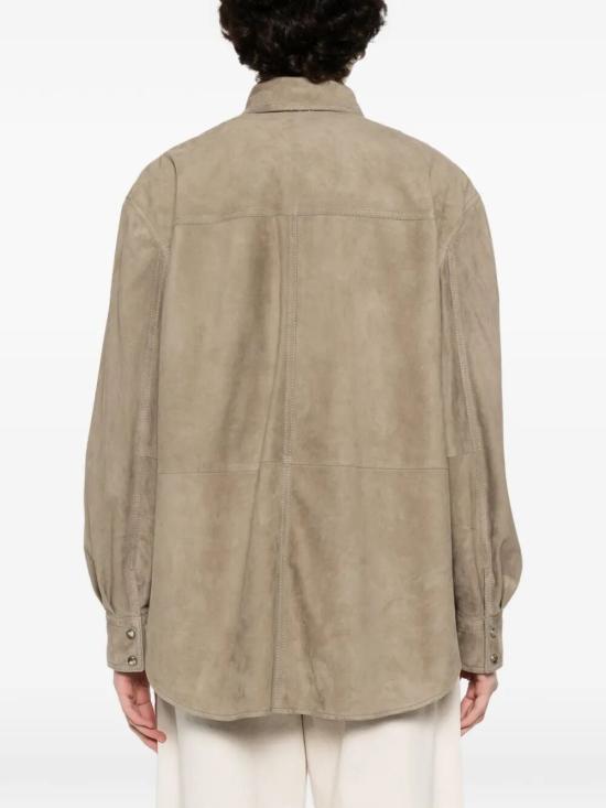 26SS 브루넬로 쿠치넬리 셔츠 MPCAL7436 C8850 SUEDE - BRUNELLO CUCINELLI